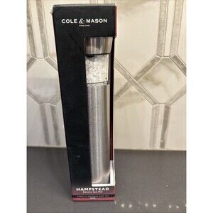 NIB Cole & Mason Hampstead Electronic Salt Mill kitchen chef seasoning grinder